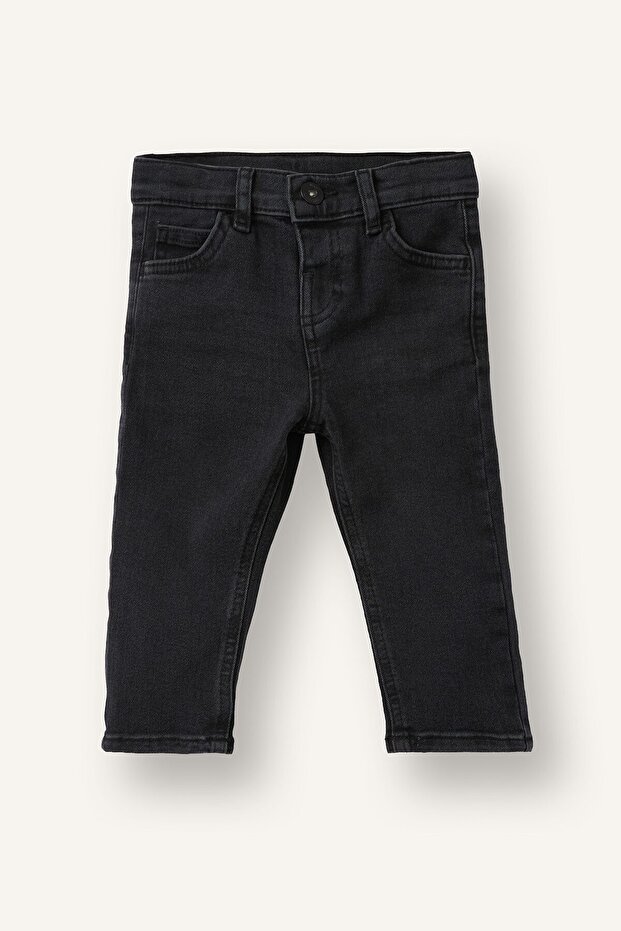 Cotton Regular Fit Jean Trousers Baby Boy D2518A526Au