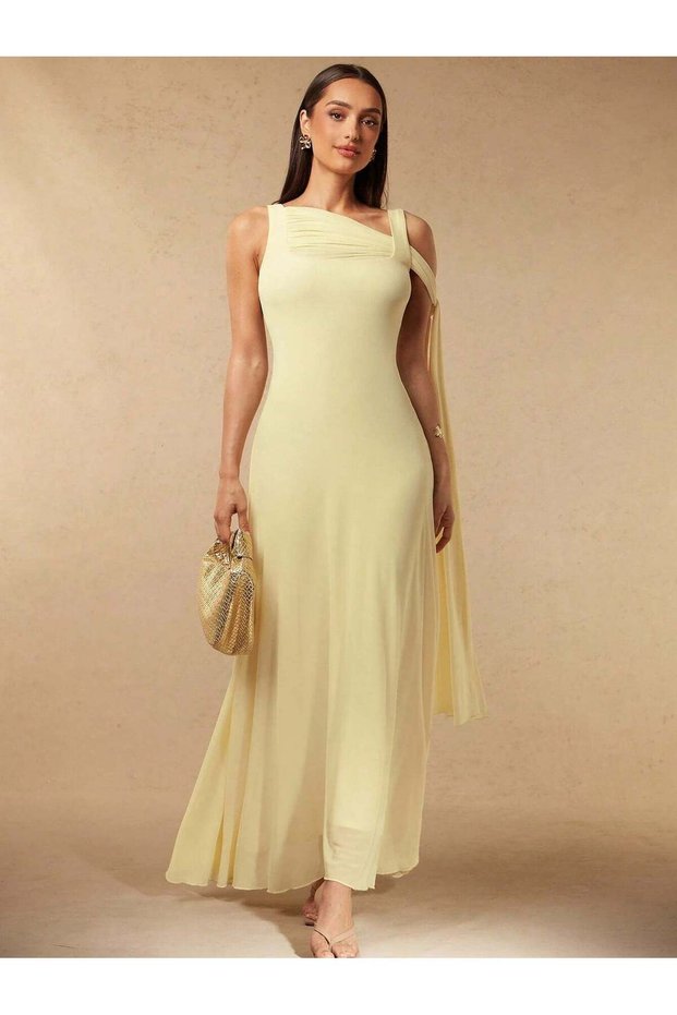 Rochie maxi, galbenă - XS