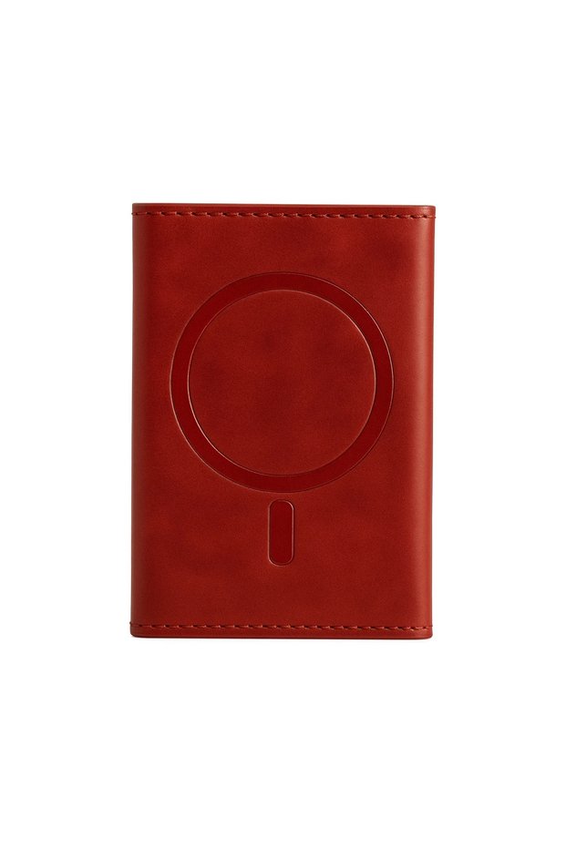 Joko Tema Magsafe Leather Card Holder - Red