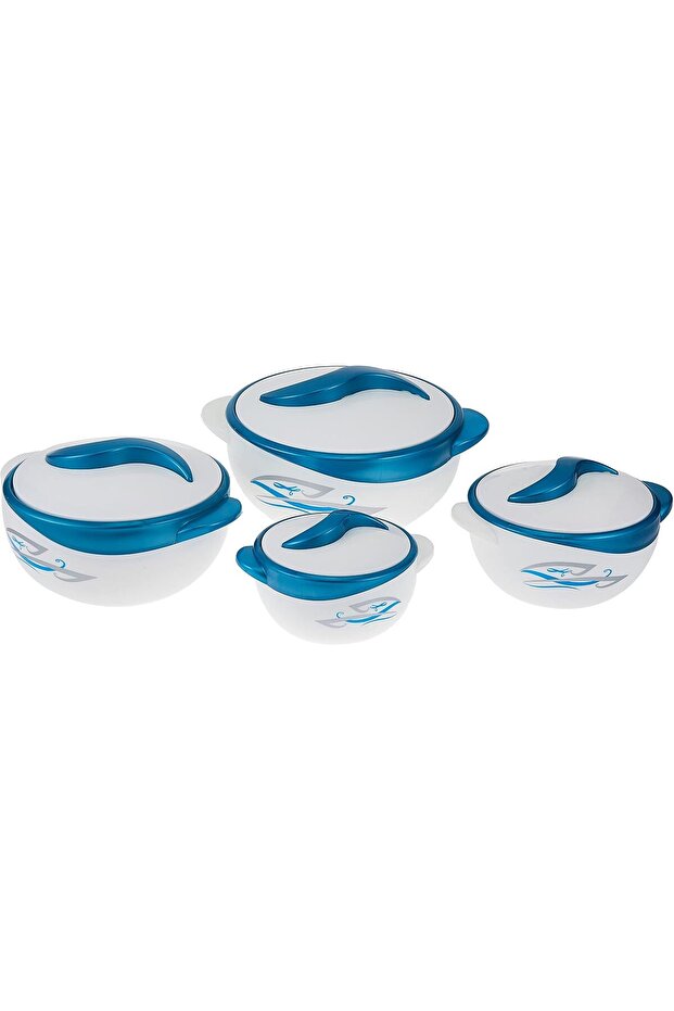 Premier Parisa Thermo Container 4 Piece Set, Red, Plastic/Stainless Steel