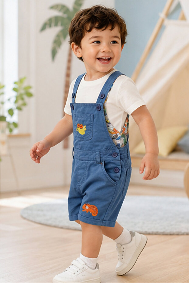 Boys Woven Dungaree