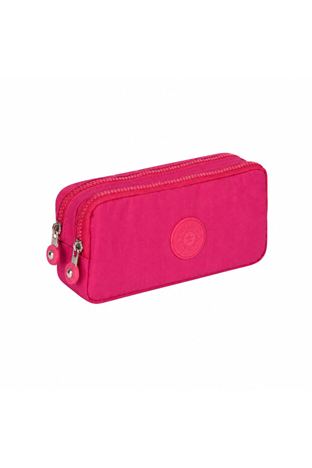 124 Crinkle Fabric Double Compartment Pen Holder