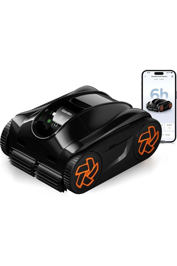 K60 Cordless Robotic Pool Cleaner with Smart Navigation and Touch Screen