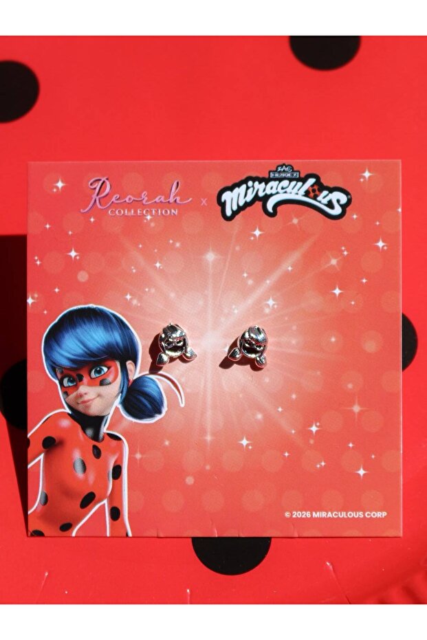 Miraculous ® Ladybug Nail Earrings