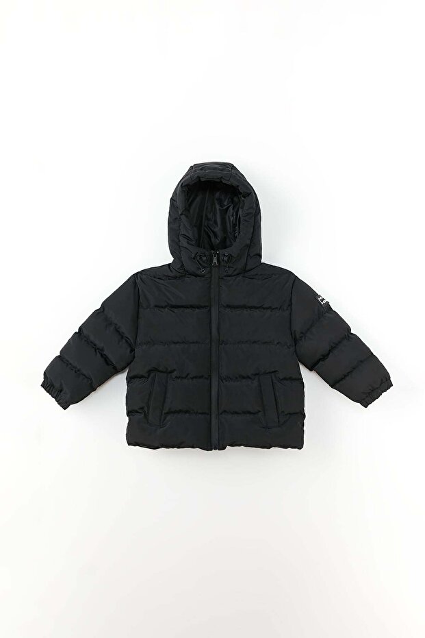 Boy's Hood Detailed Coat
