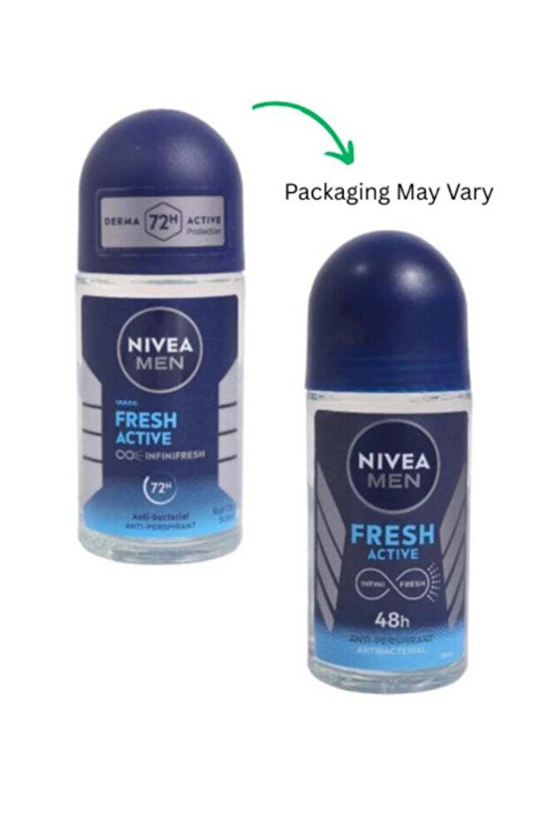 Men Fresh Active Antibacterial Deodorant Roll-On 72H Protection With Infini Fresh Formula Long-Lasting Freshness 50ml