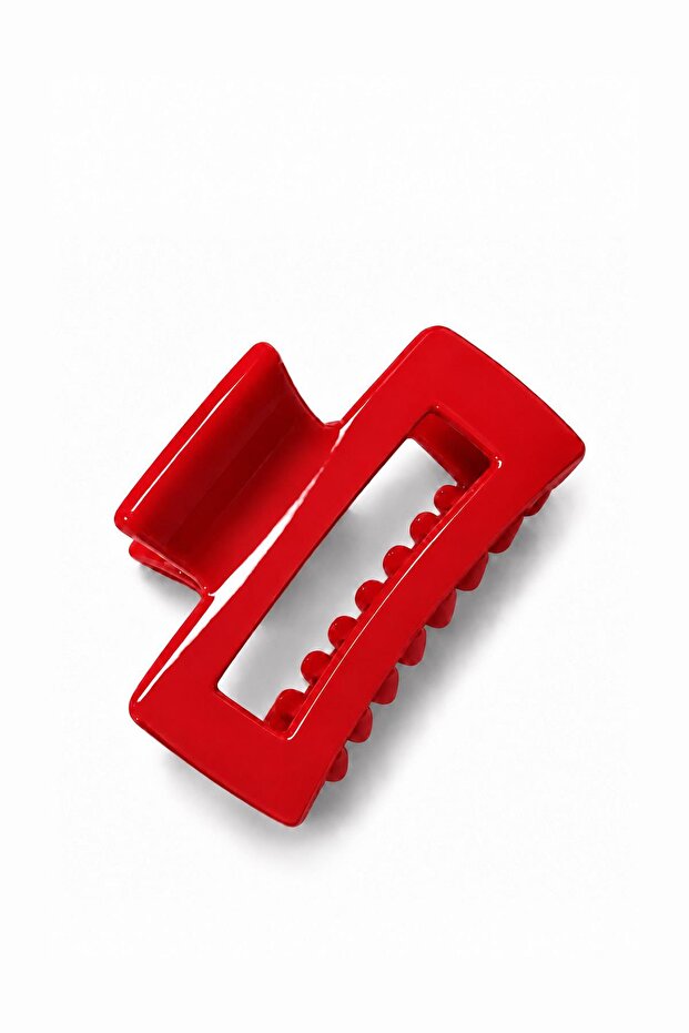Rectangular model 6 cm acetate clip buckle