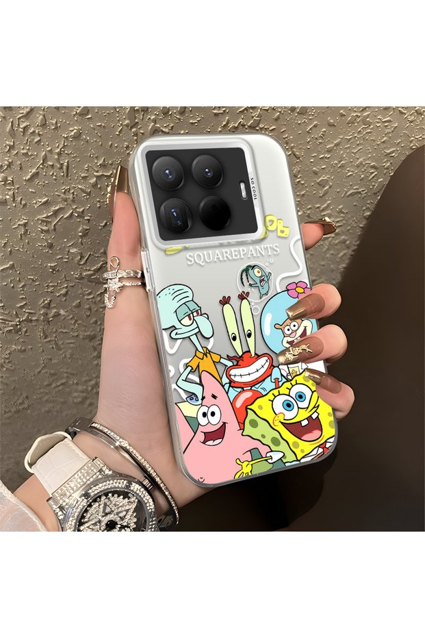 Mi 15t Pro Compatible Childlike Cartoon Case, Undersea Character Group Creative Flat Print