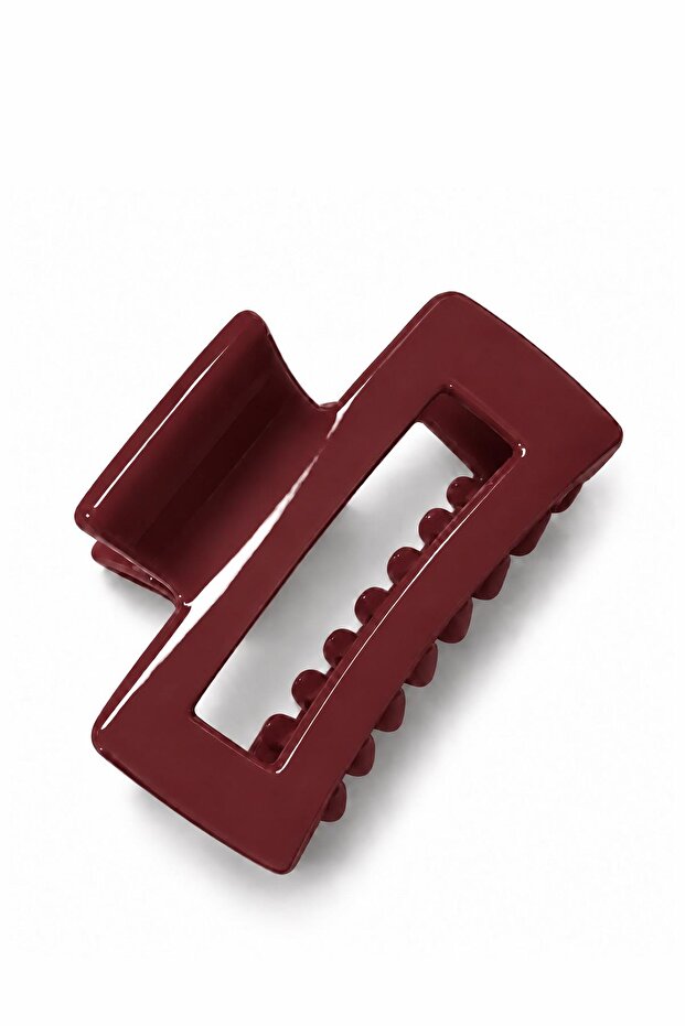 Rectangular model 6 cm acetate clip buckle