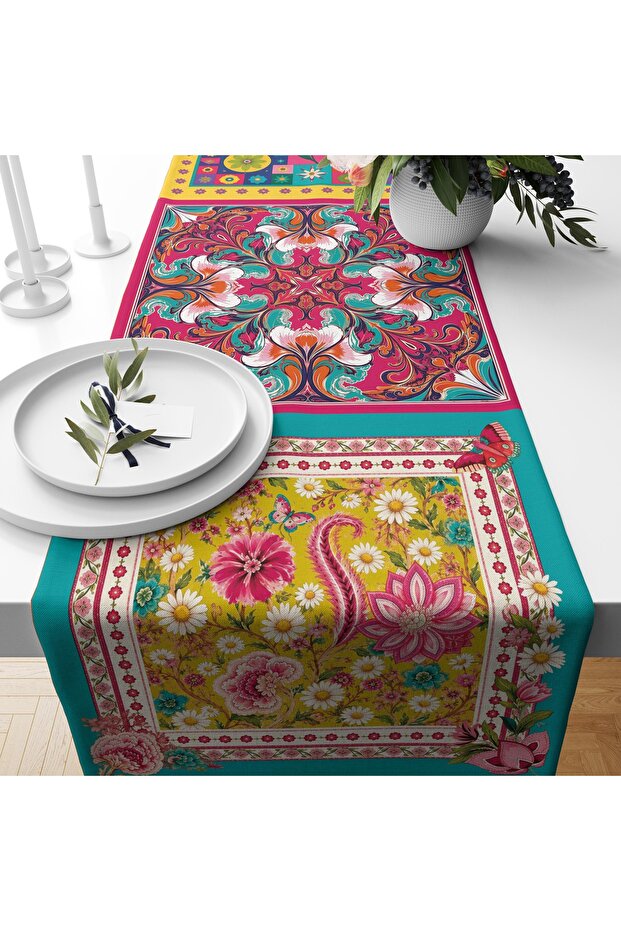 Digital Printed Runner - Floral Pattern / Spring Series - 140X40 cm