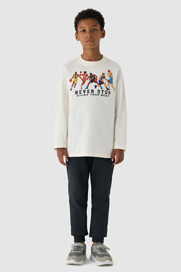 Boy Ecru Tshirt