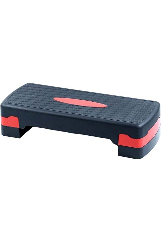 Aerobic Stepper, Adjustable Exercise Step Platform, Red and Black