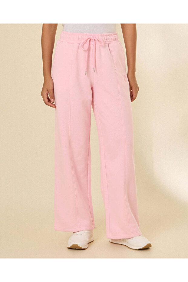 Women Pink Wide Leg Pants