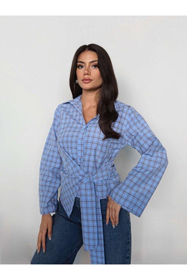 Plaid Tie-Dye Shirt