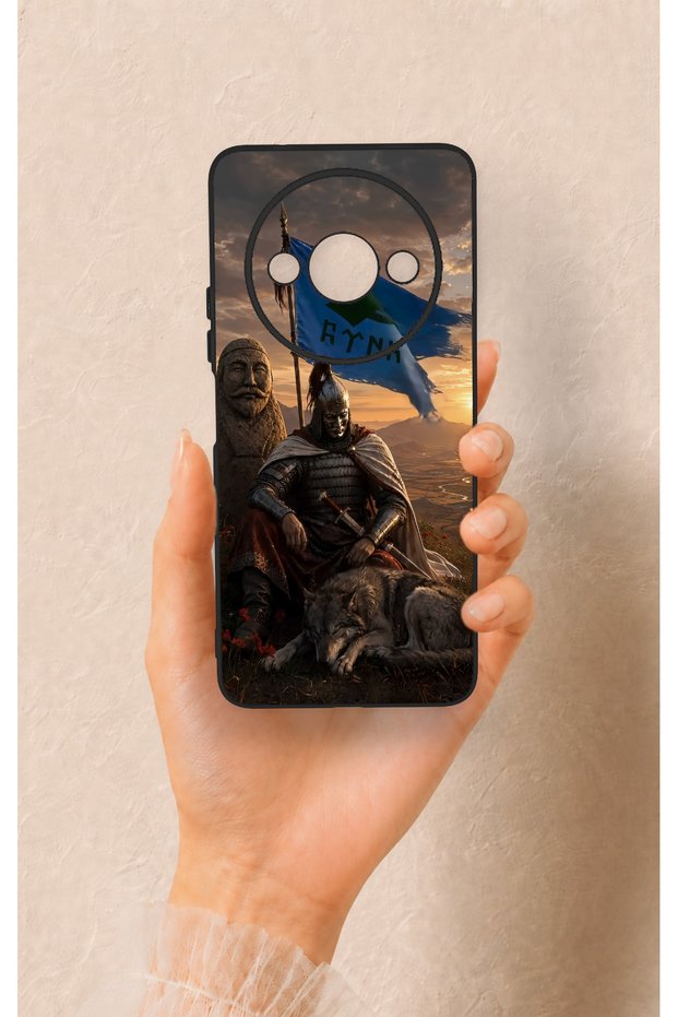 Redmi A3 Compatible Kıpçak Military Patterned Silicone Case