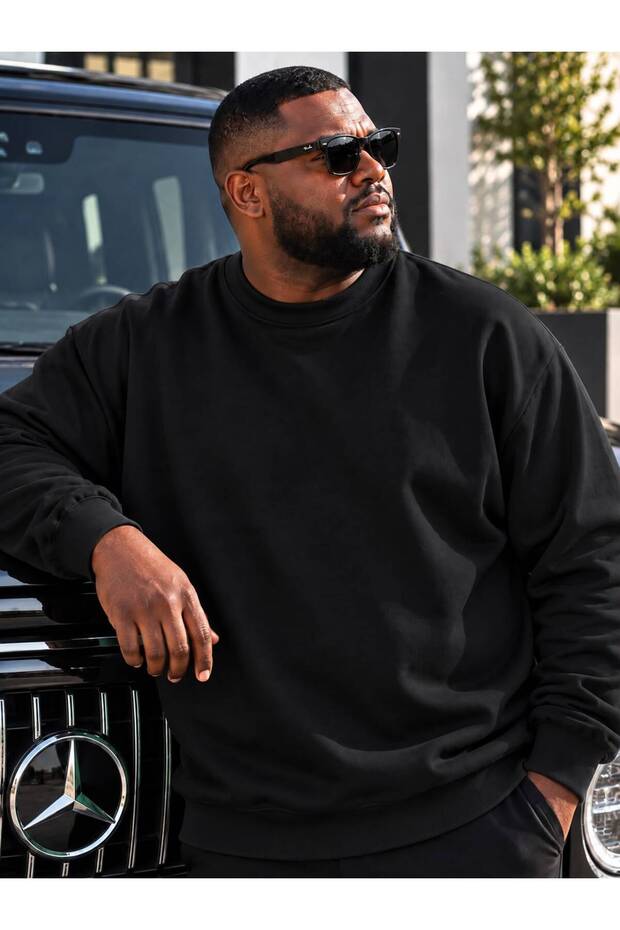 3 Yarn Combed Cotton Plus Size Unisex Sweatshirt Me4