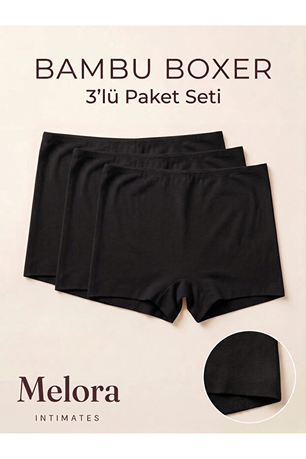 Bambu Kadın Boxer 3'lü Külot
