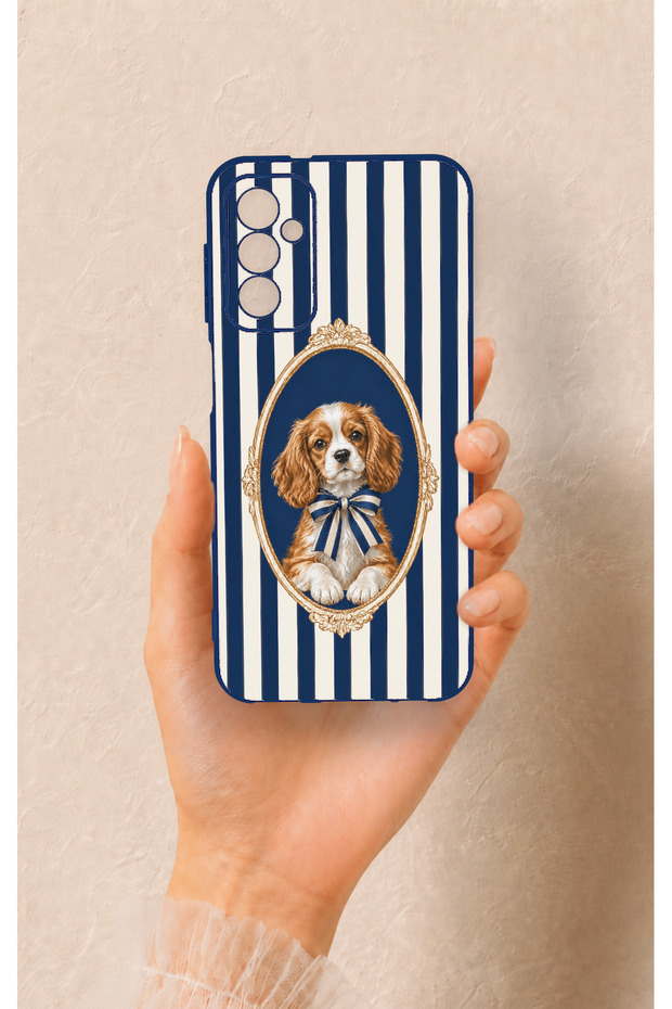 Samsung M13 Compatible Cute Dog Pattern Silicone Case