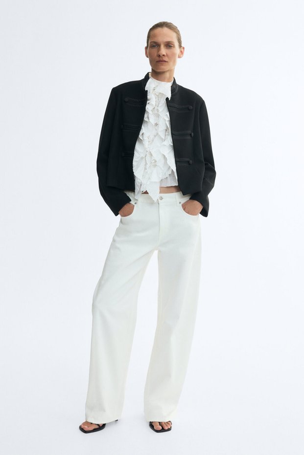 Barrel Regular Waist Jeans