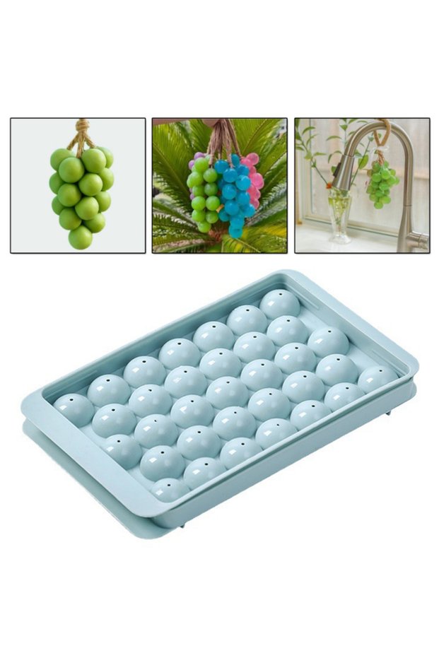Soap Grape Mold Sphere Ice Mold Multiple Cluster Grape Mold Plastic 2.5cm
