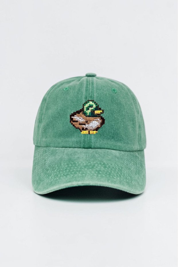 Light Green Stardew Valley Duck Embroidered Washable Vintage Unisex Baseball Cap
