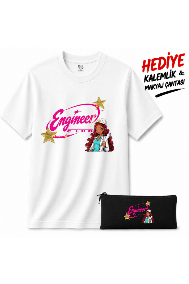 Engineer Club Engineer Themed Printed T-Shirt – Special Design for Female Engineers Unisex T-Shirt |   Premium Quality