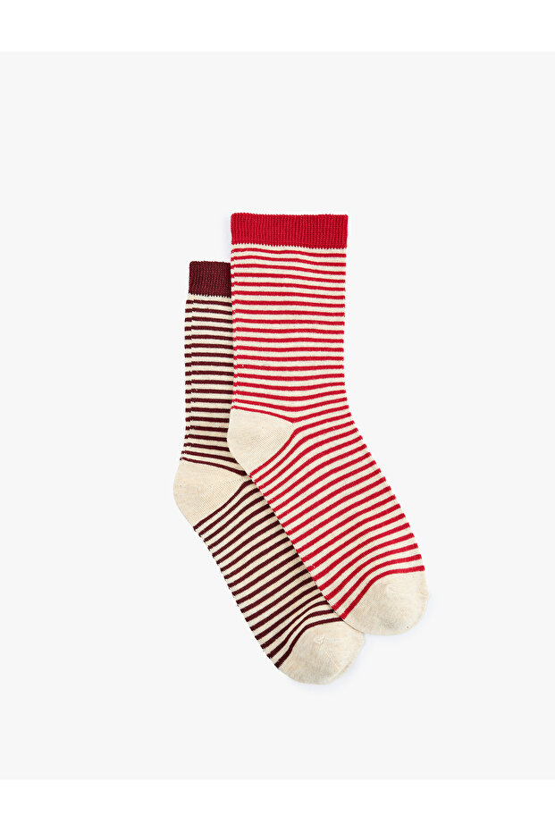 Set of 2 Striped Socks