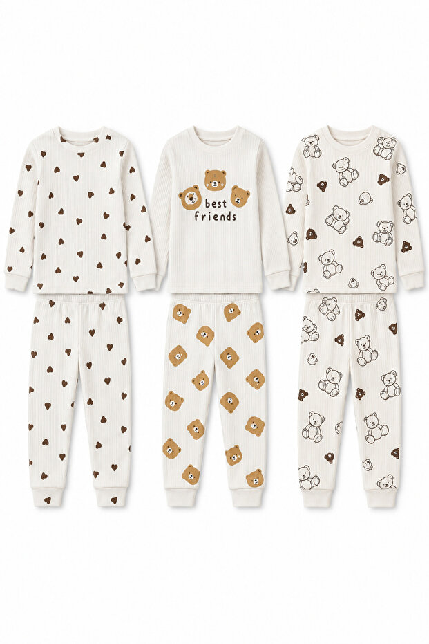 Boys' Pajama Sets Come in 3 Sets