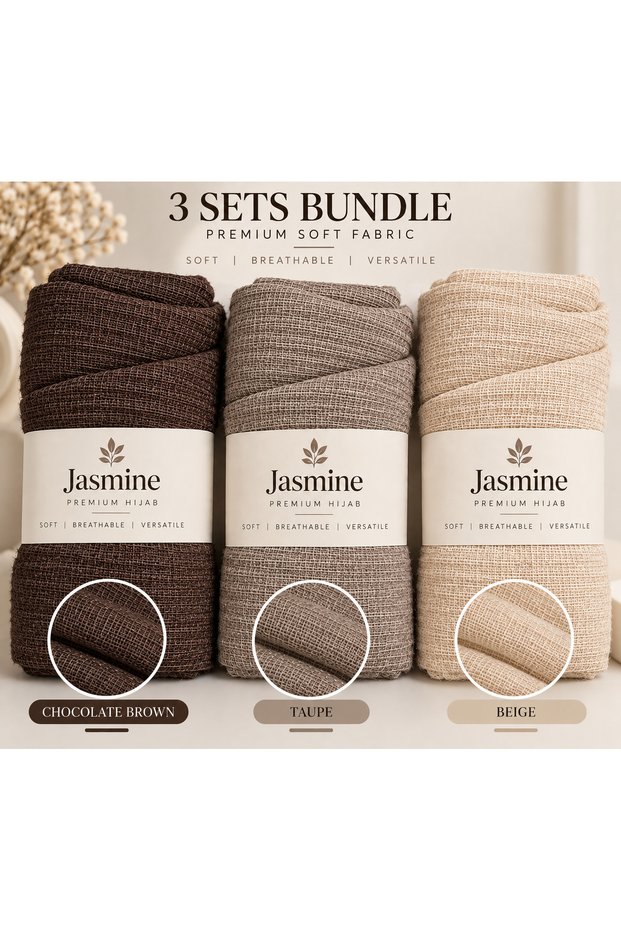 Premium Soft Weave Hijab – Lightweight Textured Everyday Scarf