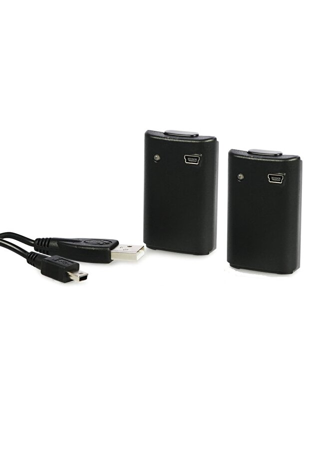 Set 2 acumulatori pentru controller Xbox 360 + cablu USB