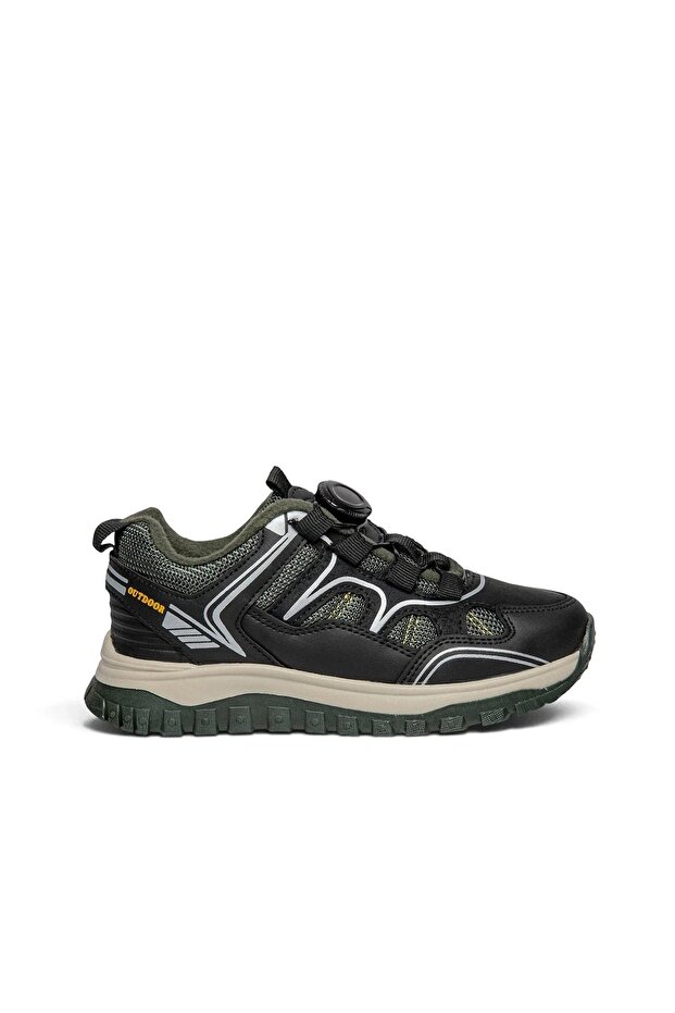 027 Orthopedic Boys' Khaki Water-Resistant Outdoor Shoes