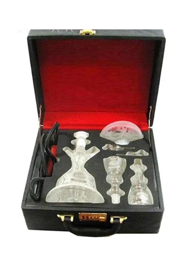 Glass Shisha with Full Accessories - Hookah - White