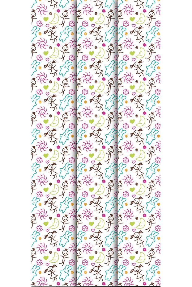 Children's Themed Gift Wrapping Paper (35X50 cm 3 Pieces)