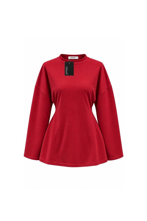 Side-Tie Oysho Sweat Red