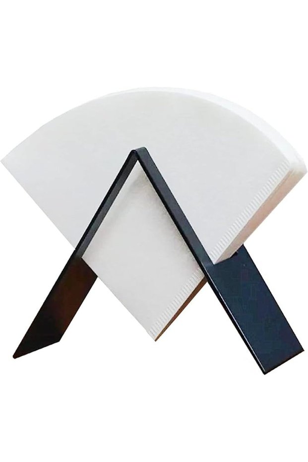 Stainless Steel Coffee Filter Paper Holder (Black)