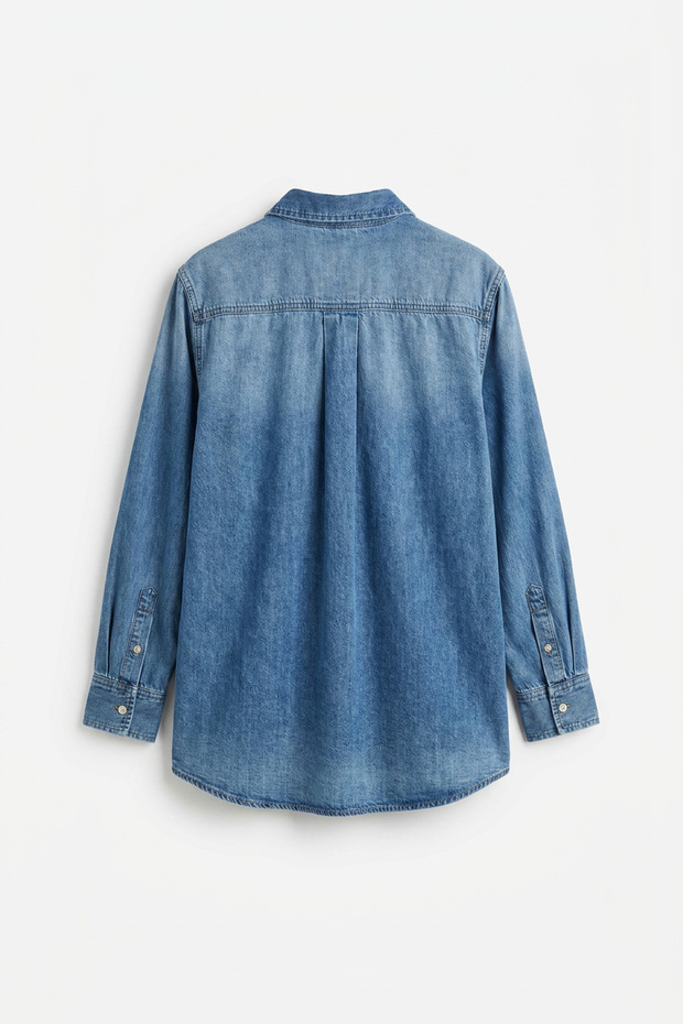 Hidden Placket Shirt Tunic