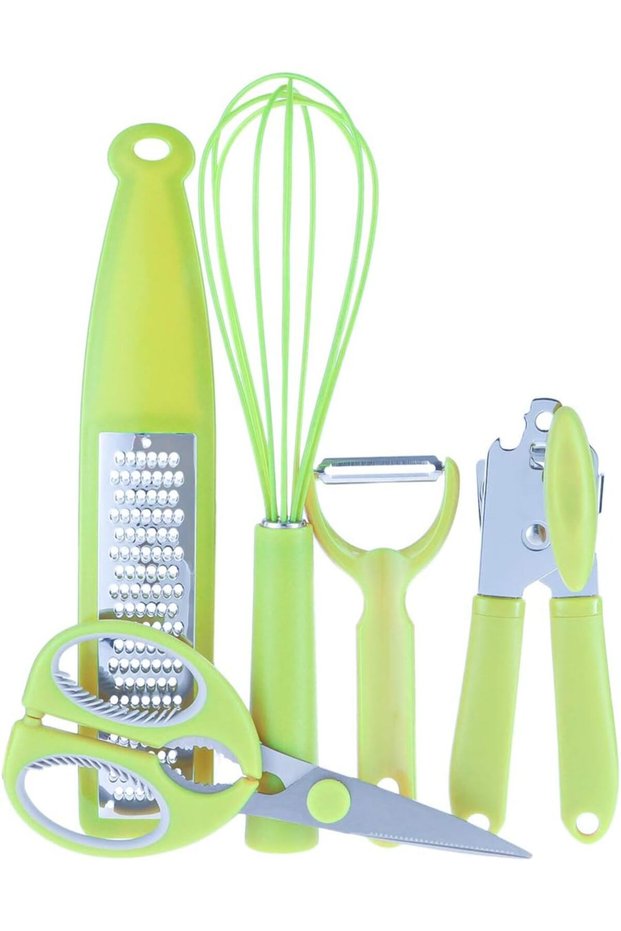 Kitchen Gadget Set – 5 Pieces, Mustard | Essential Cooking Tools for Everyday Use