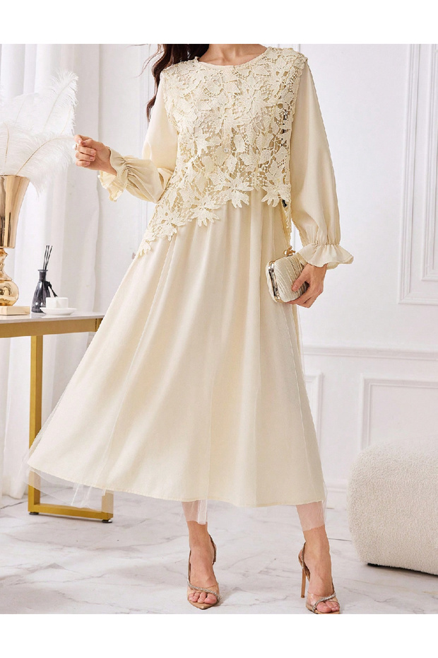 Rochie lunga, Crem