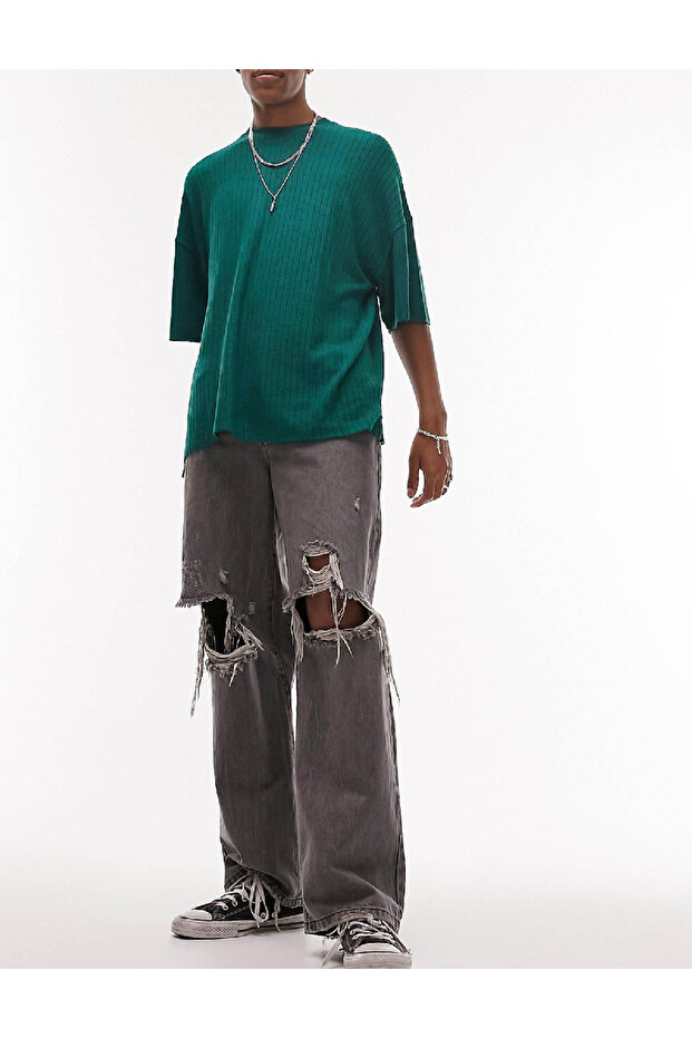 Tricou Oversize, Verde