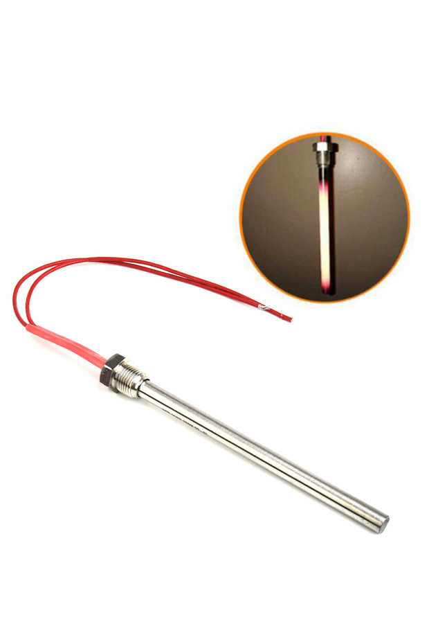 170x10mm 300W / 350W 220V Ignition Igniter Hot Rod Wood Pellet Stove Heating Tube Fireplace Grill St