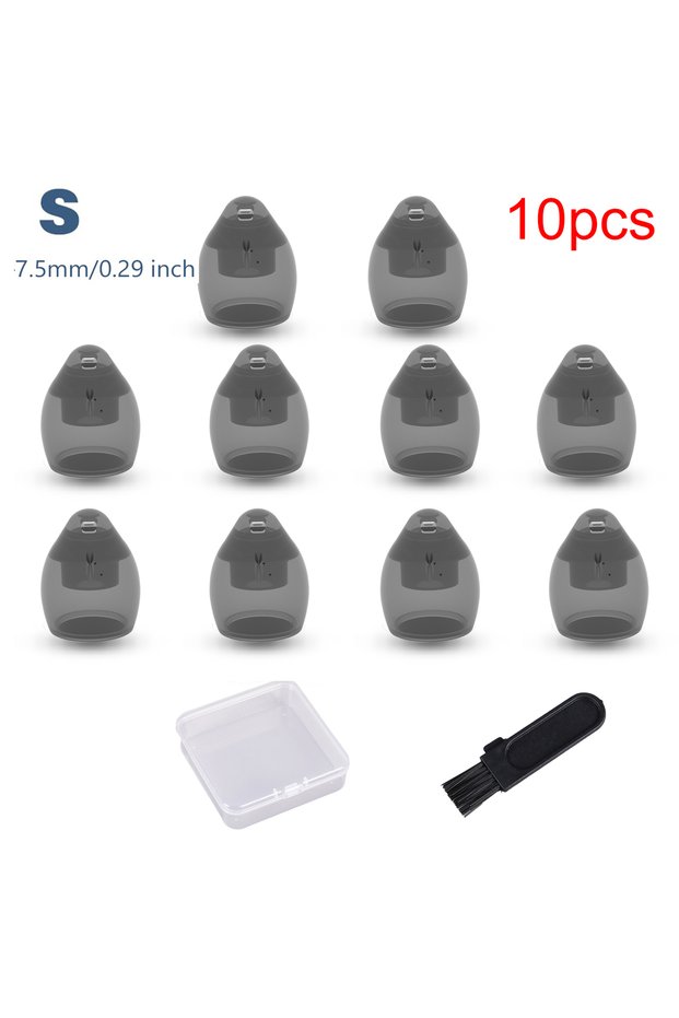 S 10PCS (10 pcs) for Phonak Vented 4.0 Hearing Aid Domes Ideal for Mild Hearing LossComfortable Sili