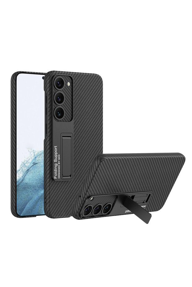 Galaxy S23 Plus Case Marçev Kıpta Standlı Kılıf