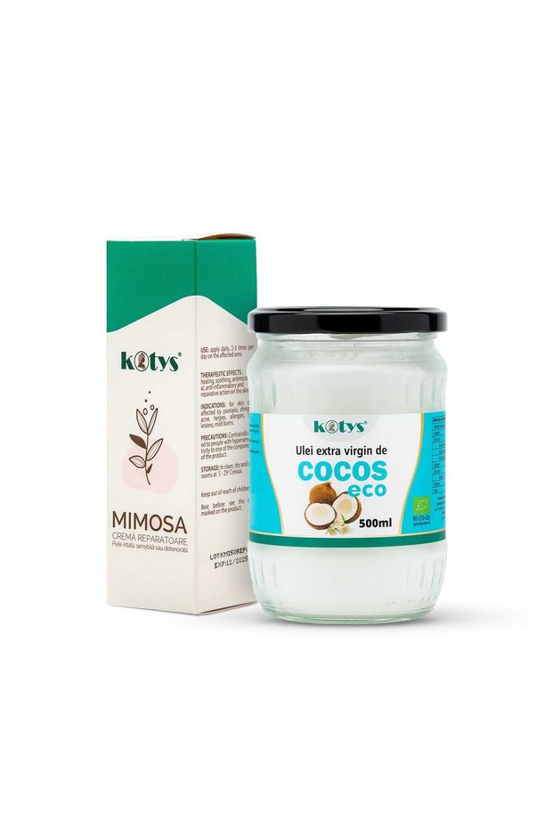 Set Mimoza + Ulei de cocos extravirgin 500ml