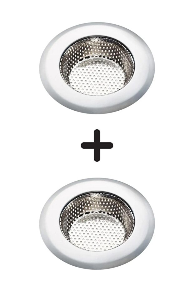 2 Pieces Large Size Stainless Steel Sink Strainer 11.5 cm Mit1357