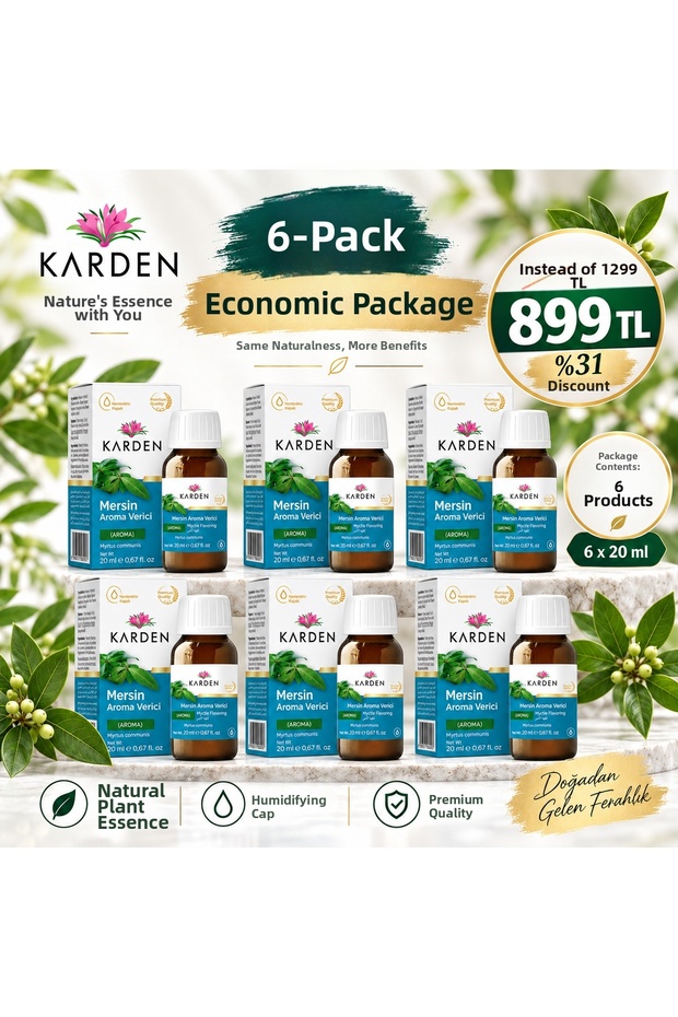 Mersin Aroma Verici 20 ml Economical Pack of 6
