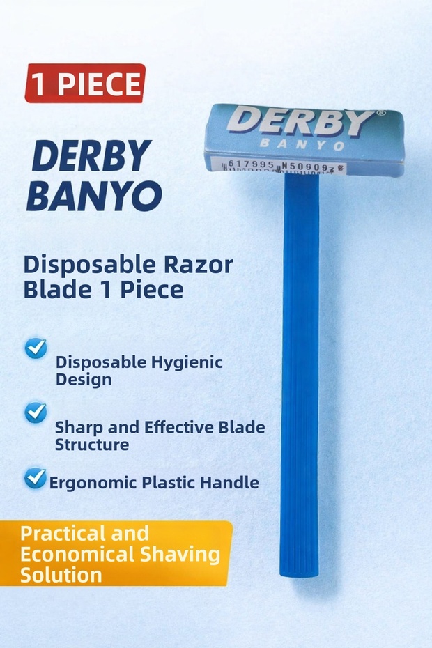 Derby Bathroom Disposable Razor 1 Piece Plastic Strappy Practical Shaving Razor