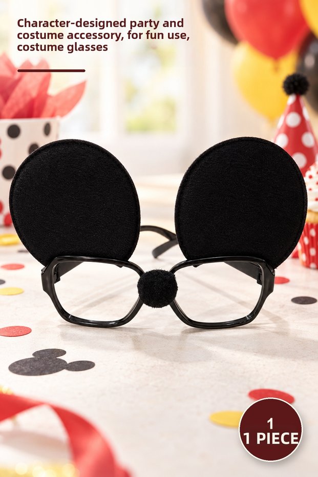 1 Piece Mickey Mouse Glasses – Character Design Party and Costume Accessory, Entertainment Use, Costume Glasses