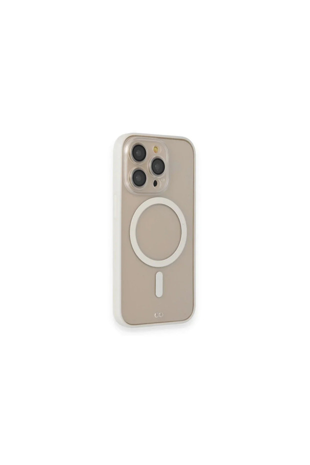 Apple iphone 14 pro case grand magnetic safe cover - white