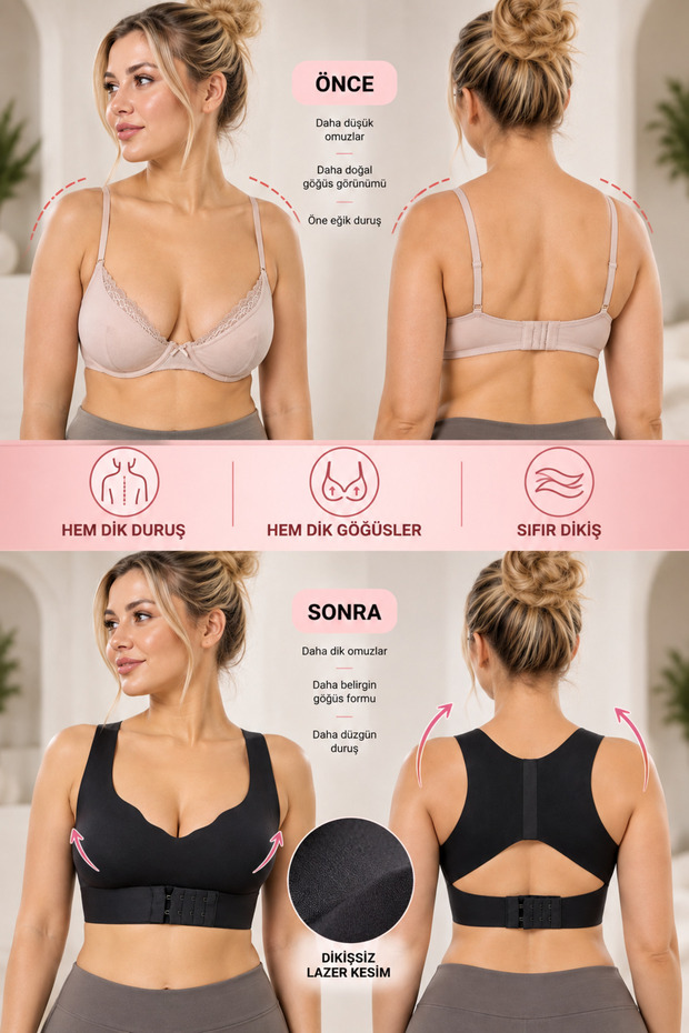 Upright Posture Shaper Comfort Bra with Shoulder and Back Support