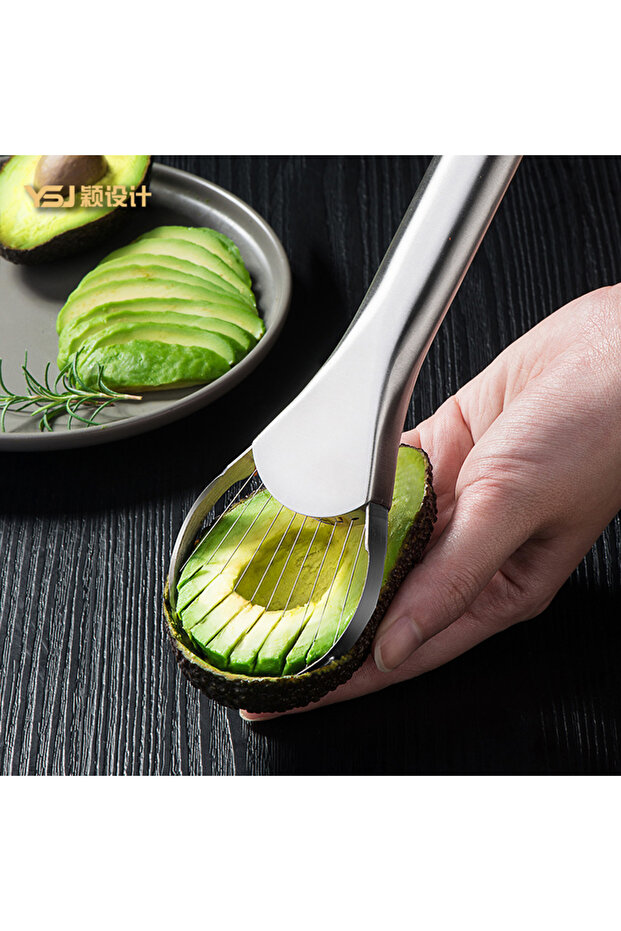 1pc Avocado Knife Gadget Stainless Steel Cutter Kitchen Gadgets Fruit Cutting Artifact All for Kitch